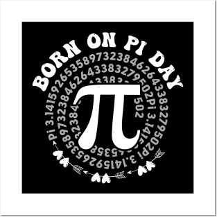 Born On Pi Day Happy Pi Day Birthday Gift Math Equations Posters and Art